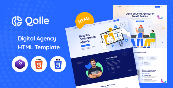 Qolle - Creative Agency HTML Template + RTL