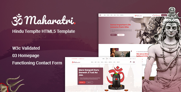 Maharatri - Hindu Temple HTML5 Template