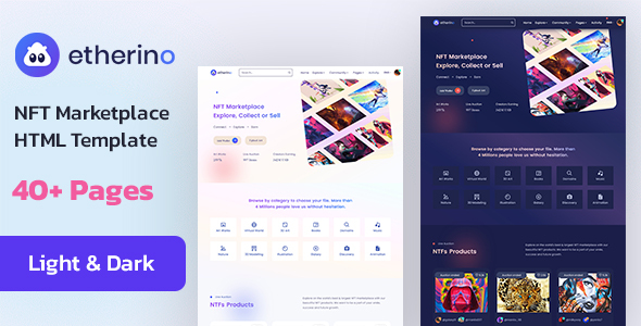Etherino | NFT HTML Marketplace