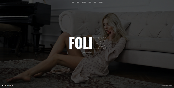 Foliex - One Page Portfolio Template