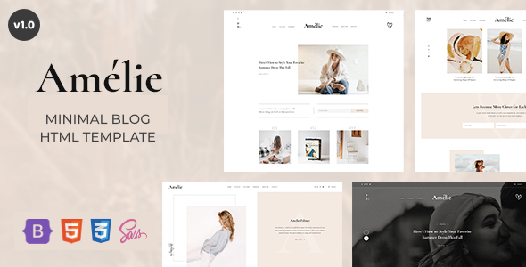 Amily - A Minimal Blog HTML Template