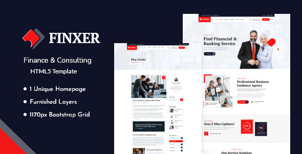Finxer-Finance & Consulting HTML5 Template