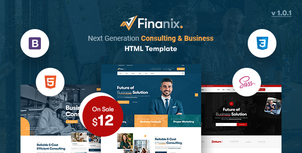 Finanix - Consulting & Business HTML5 Template