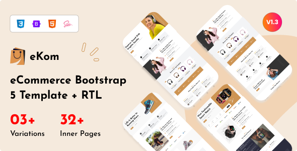 eKom - eCommerce Bootstrap 5 Template