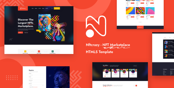 Nftcrazy - NFT Marketplace HTML Template