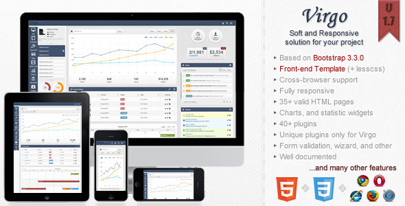 Virgo - Responsive Bootstrap 3 Admin Template