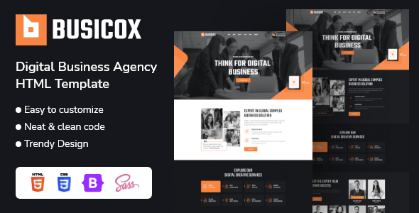 Busicox - Digital Agency HTML5 Template