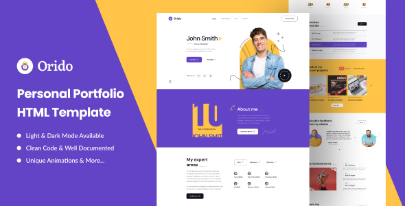 Orido - Personal Portfolio Template