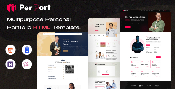 Perport - Multipurpose Personal Portfolio HTML Template