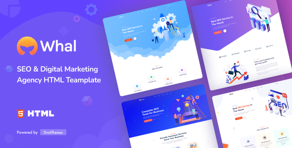 Whal - Digital Marketing & SEO HTML Template