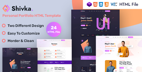 Shivka - Personal Portfolio HTML Template