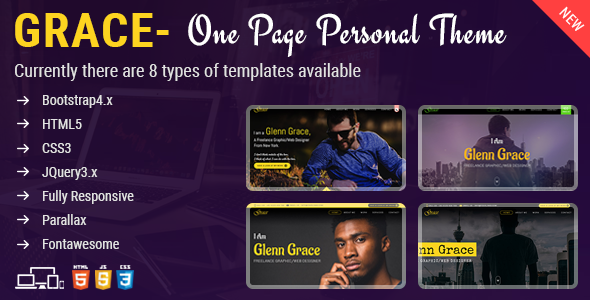 Grace - One Page Personal Theme