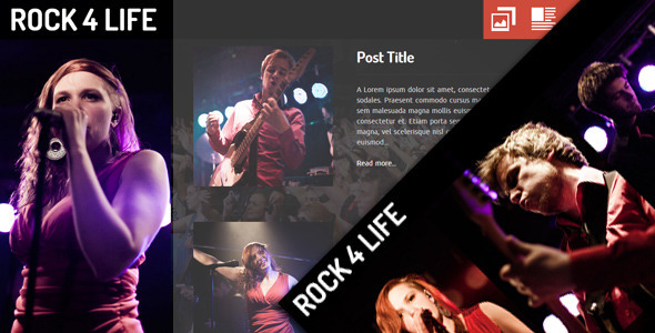 Rock4Life- Responsive Template for Bands/Musicians