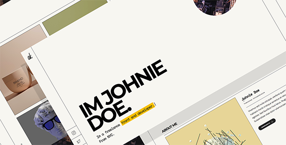 Akordian - Portfolio, Personal CV  HTML Template