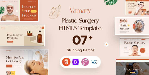 Vamary - Plastic Surgery HTML5 Template