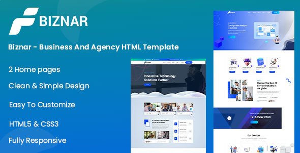 Biznar - Business Agency HTML Template