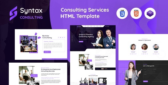 Syntax | Consulting Services HTML Template