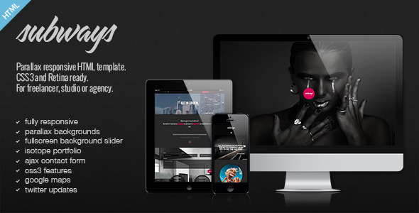 Subways - Onepage Retina Parallax Template