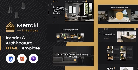 Merraki | Interiors & Architecture HTML Template