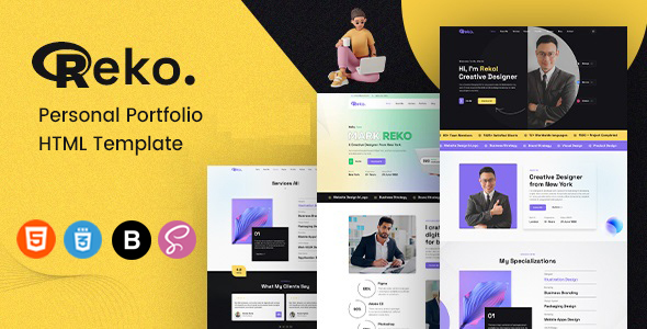 Reko - Personal Portfolio/CV HTML Template