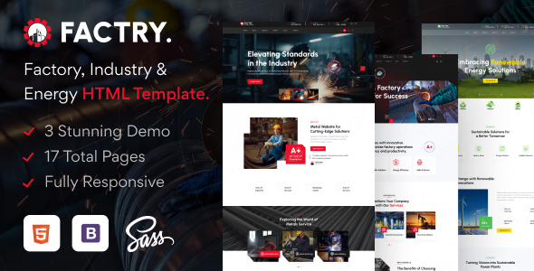 Factry - Industry & Factory HTML5 Template
