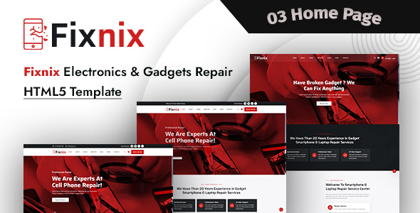 Fixnix - Electronics & Gadgets Repair HTML5 Template
