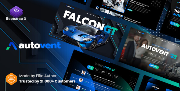 Autovent -  Auto Event, Car Expo, Exhibition Website Template