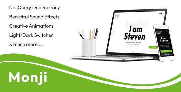 Monji - Personal Portfolio HTML Template