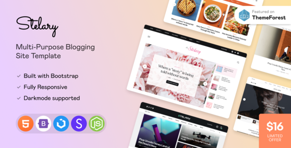 Stelary — Multi-Purpose Blog & Magazine Site Template