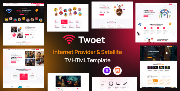 Twoet - Internet Provider & Satellite TV HTML Template
