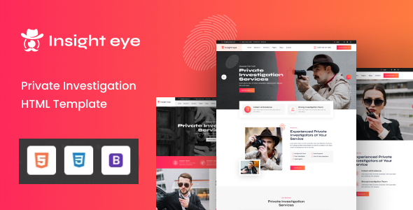 insighteye - Private Investigator HTML Template