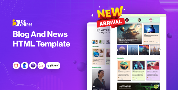 BlogXpress - Blog News HTML Template