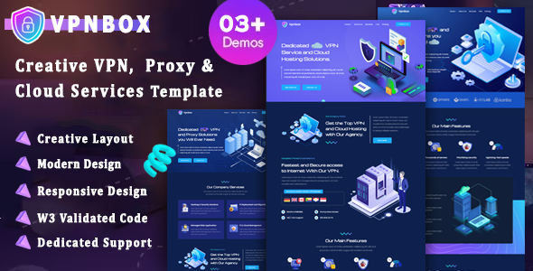 Vpnbox - VPN & Cloud Services Bootstrap Template