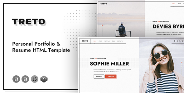 TRETO - Personal Portfolio Template