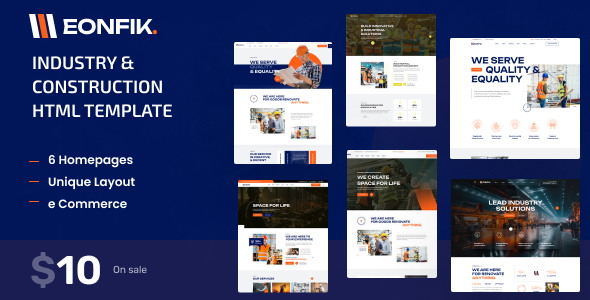 Eonfik - Construction HTML Template