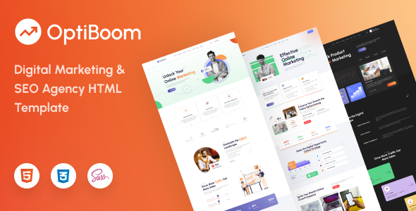 OptiBoom - Digital Marketing & SEO Agency HTML5 Template