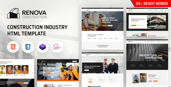 Renova - Construction Industry HTML Template