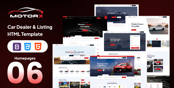 Motorx - Car Dealer & Listing HTML Template