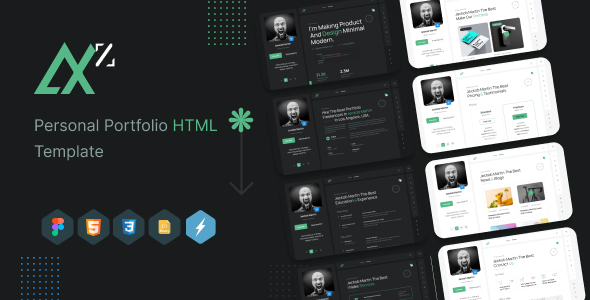 AXZ - Personal Portfolio HTML Template