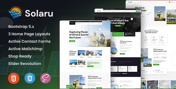 Solaru - Ecology & Solar Energy HTML Template