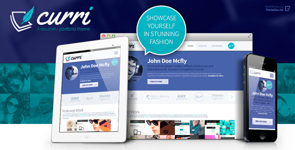 Curri Retina Ready CV Template