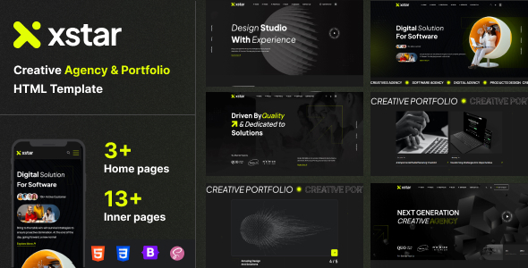 Xstar - Creative Agency & Portfolio HTML Template