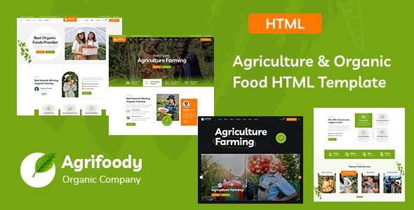 Agrifoody - Organic & Healthy Food HTML Template