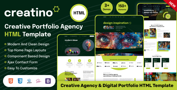 Creatino – Creative Agency & Portfolio HTML Template