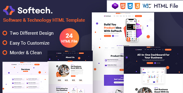 Softech - Software & Technology HTML Template