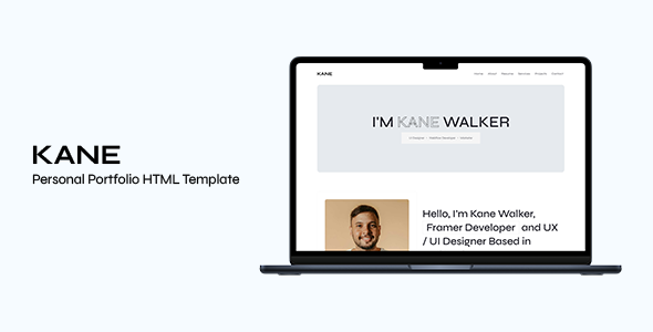 Kane - Personal Portfolio HTML Template