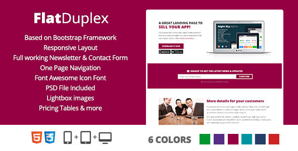 FlatDuplex Landingpage