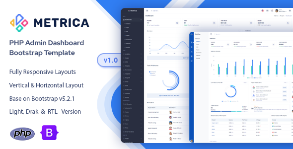 Metrica - PHP Admin & Dashboard Template
