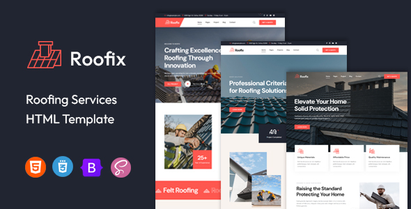 Roofix | Roofing Services HTML Template
