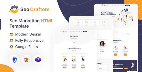 SEO Crafters | Marketing Agency HTML Template